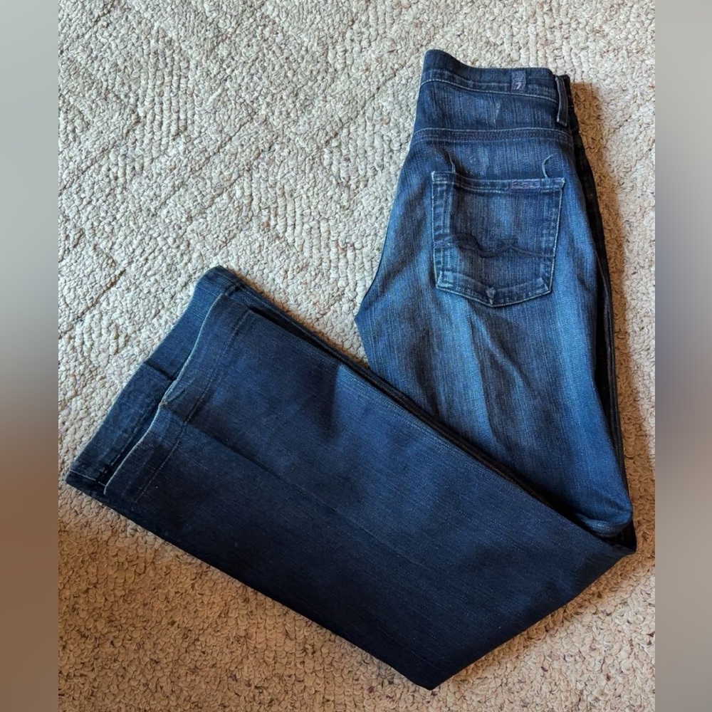 7 For All Mankind Dark Blue Jeans